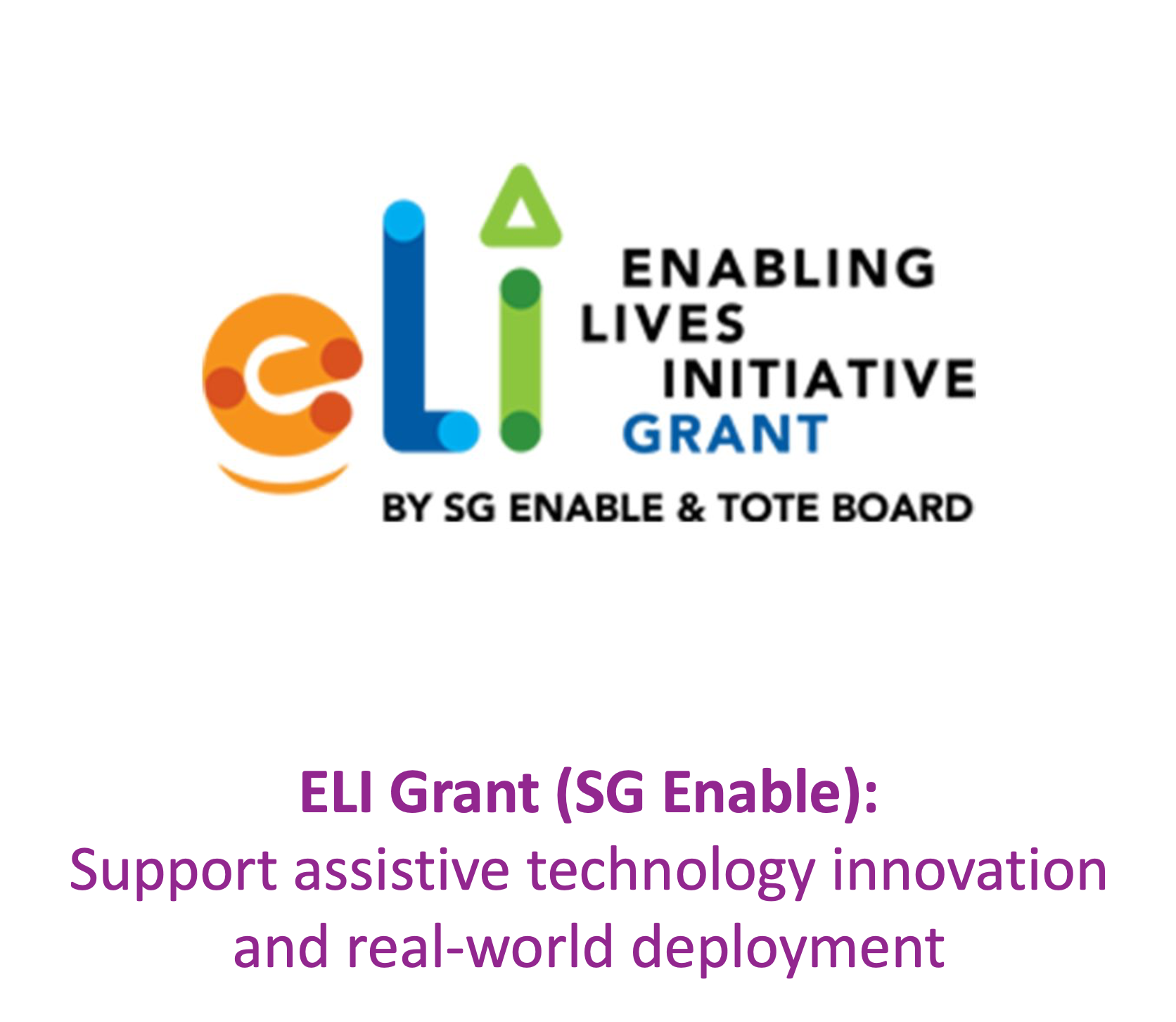 Enabling Lives Initiative Grant by SG Enable and Tote Board